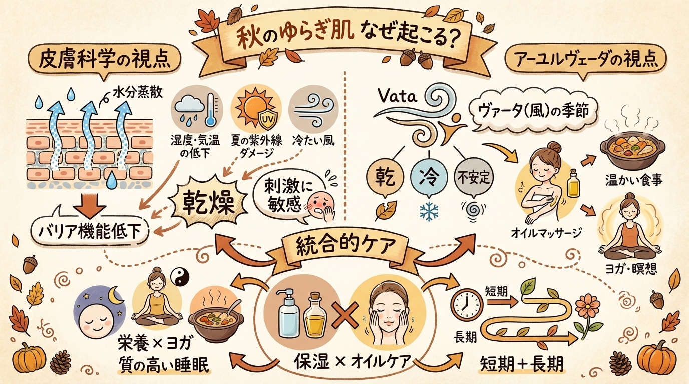 秋のゆらぎ肌はなぜ起こるのか